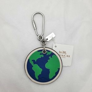 *Rare* Coach Leather Globe Bag Charm